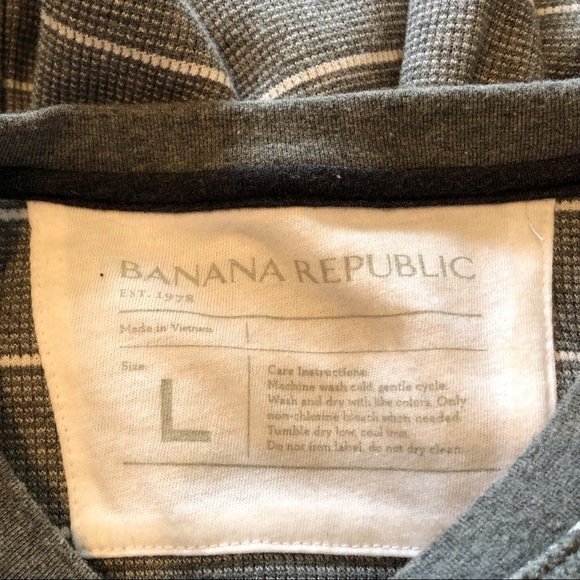 Banana Republic Size L Long Sleeve Striped Shirt - Picture 5 of 5